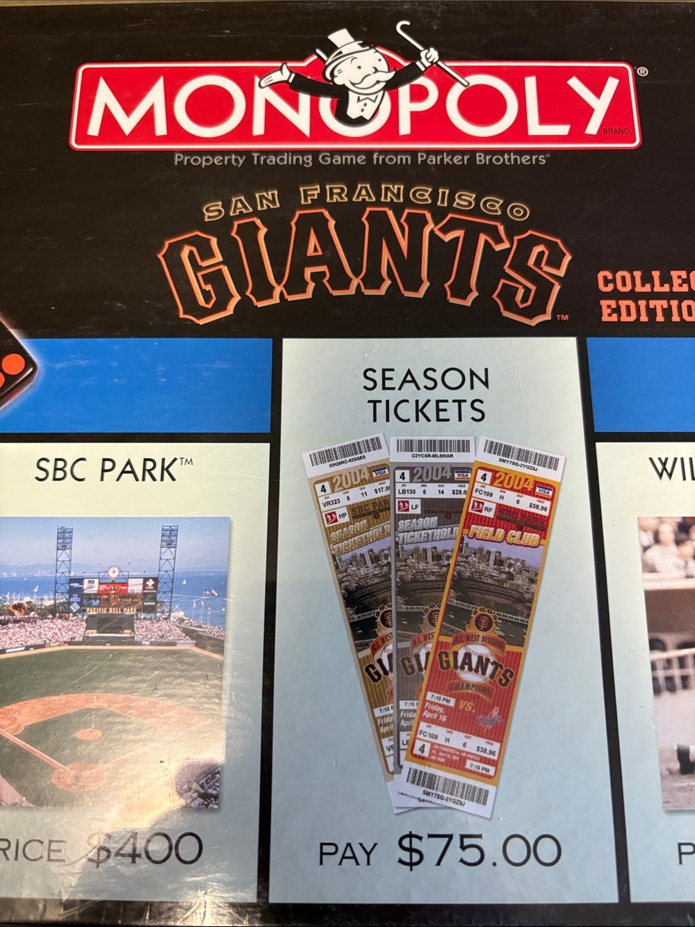 San Francisco Giants Collector's Edition Monopoly Board Game